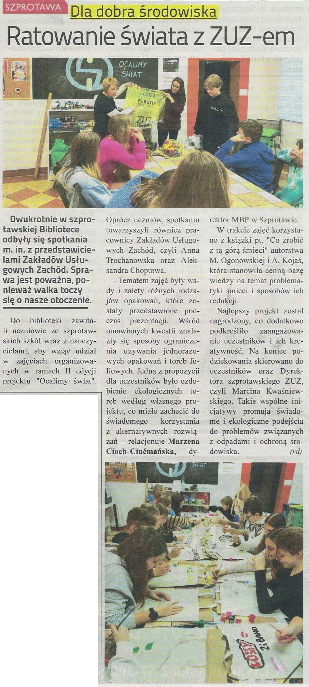 skan gaz. lok. 7 2024 z 16.02.2024 str.12 Ratowanie świata z ZUZ em aut. rd