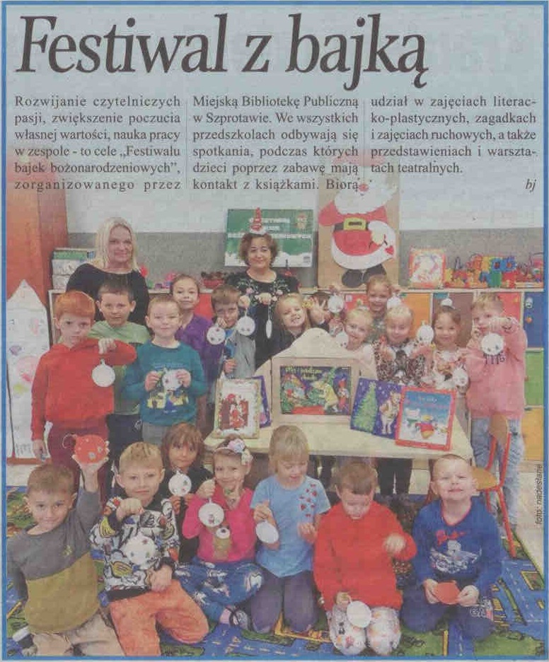 skan gaz. reg. 48 2023 z 1.12.2023 str. 42 Festiwal z bajką aut. bj