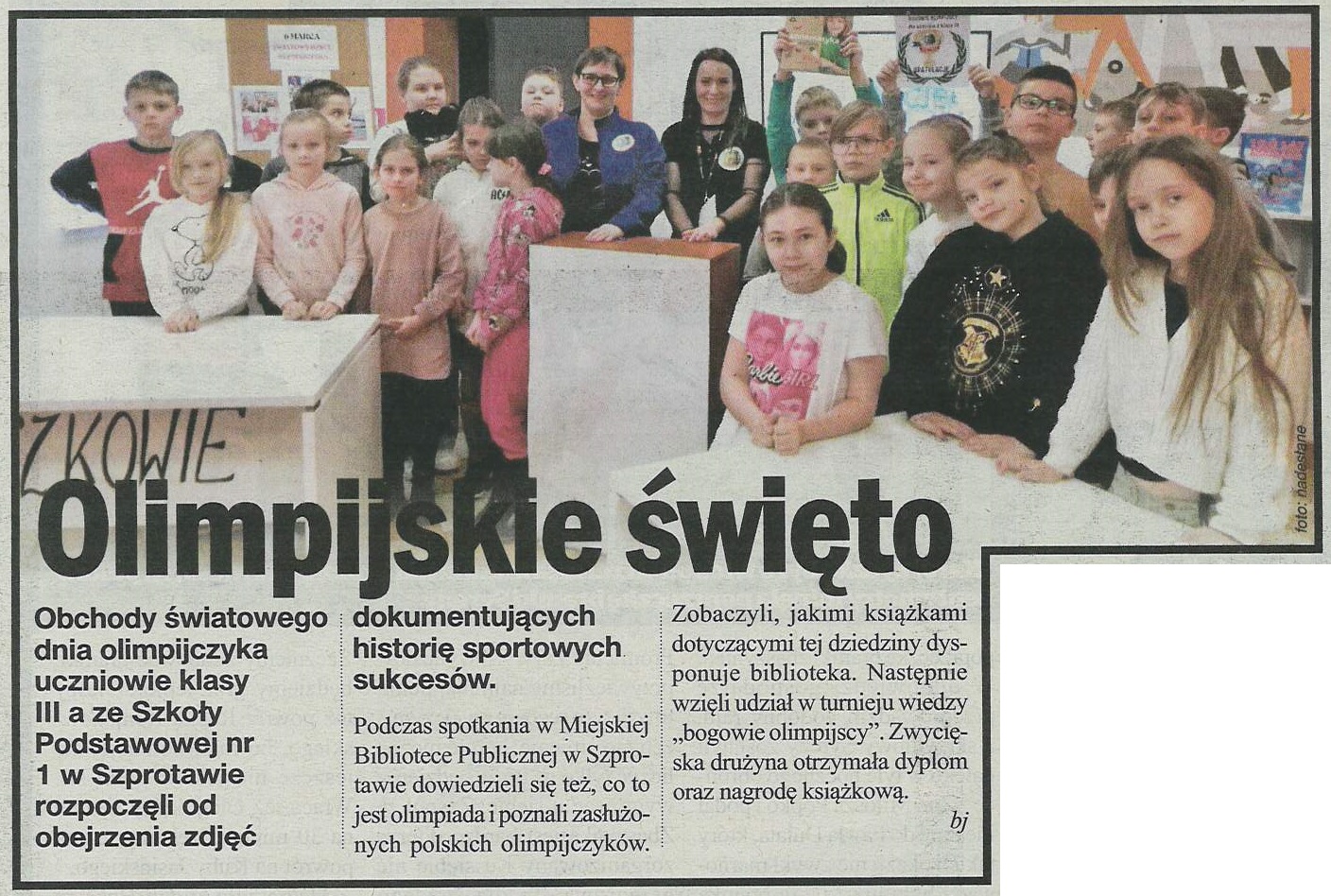 skan gaz. reg. 11 2024 z 15.03.2024 str. 45 Olimpijskie święto aut. bj