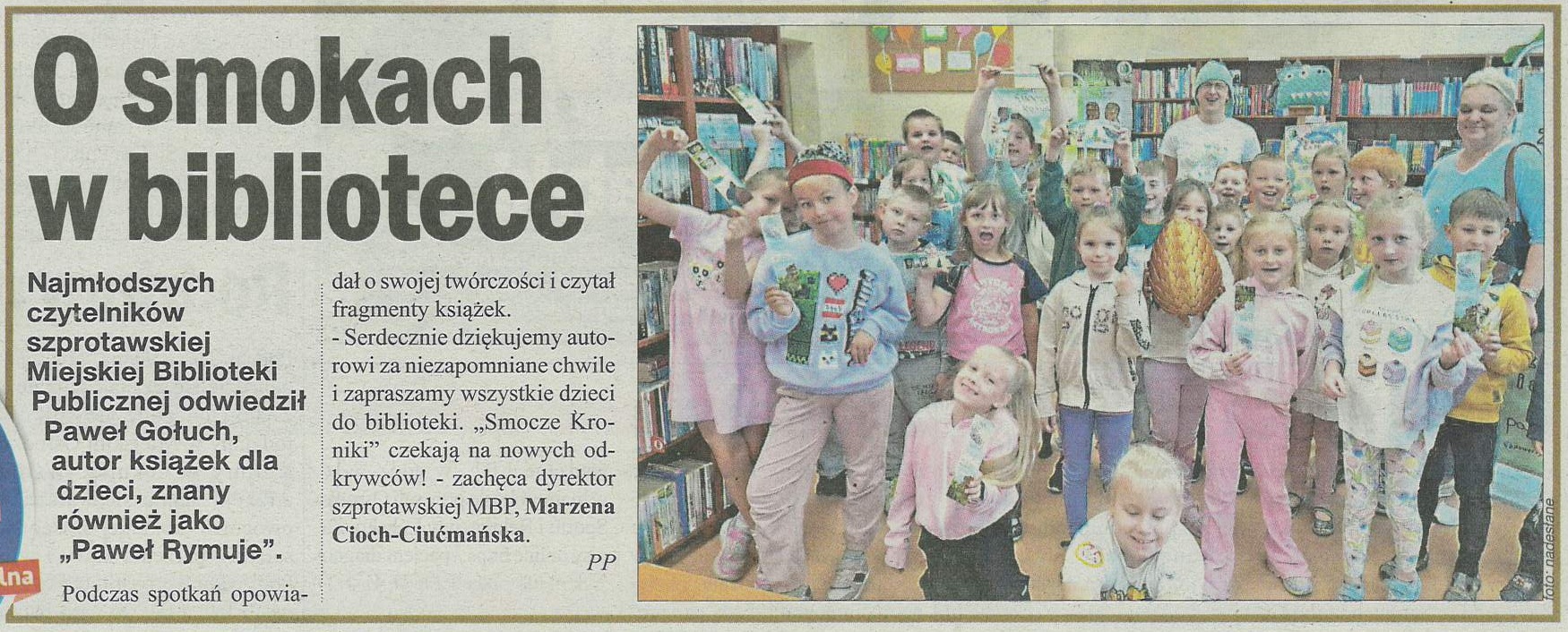 skan z gaz. reg. 26 2025 z 27.06.2025 str. 45 O smokach w bibliotece aut. PP