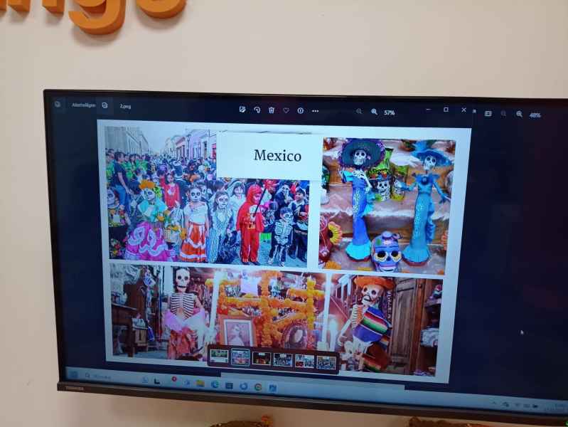 zdjęcie slajdu prezentacji i zdjęcia z meksykańskiego święta zmarłych