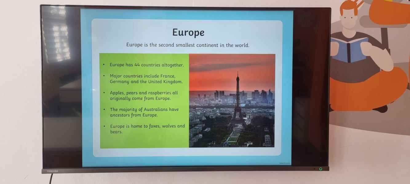 zdjęcie slajdu z prezentacji o Europie