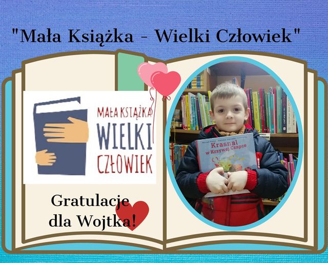 kolaż zdjęcia nowego czytelnika wojtka