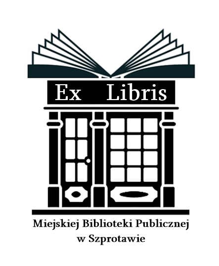 Ekslibris biblioteki stworzony przez Agnieszkę Lipską